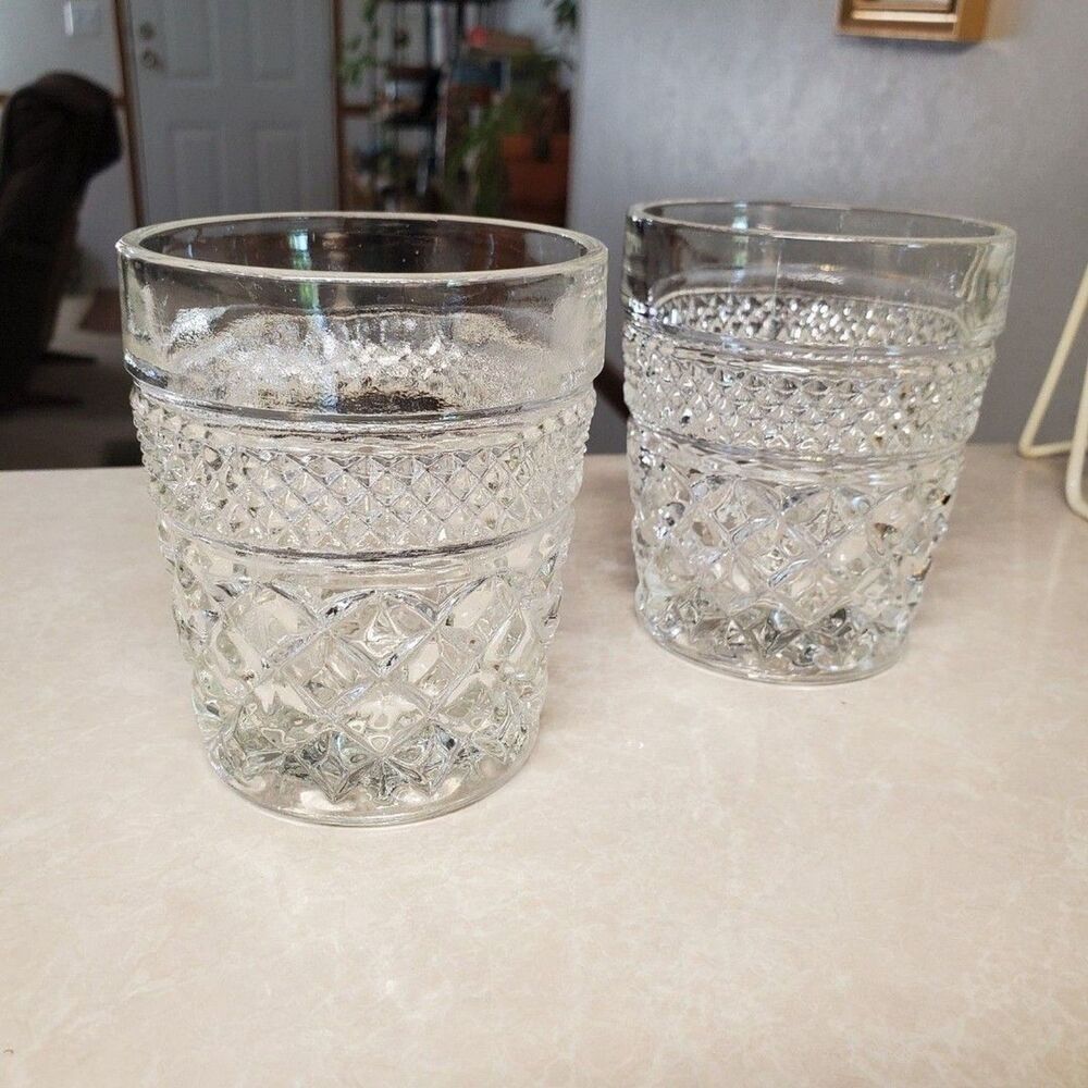 Anchor Hocking Wexford Clear Old Fashioned Glasses Set Of 2